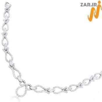 گردنبند الماس با طلای سفید مدل: necklace2002