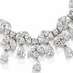 ddگردنبند الماس با طلای سفید طرح عروس مدل: necklace2008