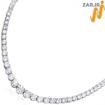 گردنبند الماس با طلای سفید مدل: necklace2010