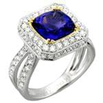 انگشتر طلا سفید و زرد با نگین یاقوت و برلیان: مدل rgf1230