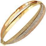 دستبند طلای رنگی با نگین برلیان مدل: bdf1110