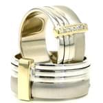 حلقه ست عروسی جواهر با نگین الماس تراش برلیان مدل: srd1263