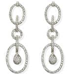 گوشواره جواهر الماس تراش برلیان مدل: ebf2043