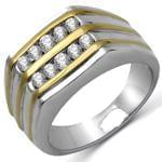 انگشتر مردانه جواهر با نگین الماس تراش برلیان: مدل rgm1360