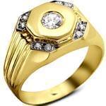 انگشتر مردانه جواهر با نگین الماس تراش برلیان: مدل rgm1367