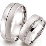 ست حلقه ازدواج جواهر با نگین الماس تراش برلیان مدل: srd1267