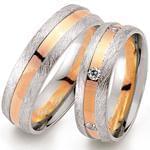 ست حلقه ازدواج جواهر با نگین الماس تراش برلیان مدل: srd1271