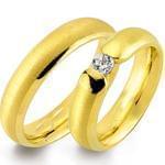  ست حلقه ازدواج جواهر با نگین الماس تراش برلیان مدل: srd1277 