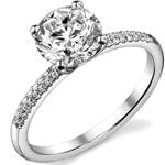 حلقه ازدواج طلا سفید با نگین الماس مدل 2012: شماره eng2051