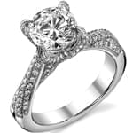 حلقه ازدواج طلا سفید با نگین الماس مدل 2012: شماره eng2058