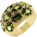 انگشتر گنبدی جواهر با نگین زبرجد مدل:ref1047 