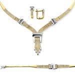 سرویس جواهر با نگین الماس تراش برلیان مدل: bset2062