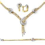 سرویس جواهر با نگین الماس تراش برلیان مدل: bset2063