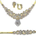 سرویس جواهر با نگین الماس تراش برلیان مدل: bset2065