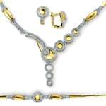 سرویس جواهر با نگین الماس تراش برلیان مدل: bset2067