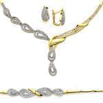 سرویس جواهر با نگین الماس تراش برلیان مدل: bset2068