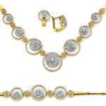 سرویس جواهر با نگین الماس تراش برلیان مدل: bset2072