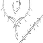 سرویس جواهر  الماس تراش برلیان مدل: bset2073 