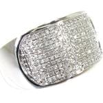 انگشتر طلا و جواهر با نگین الماس تراش برلیان : مدل rgm1288