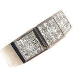 انگشتر طلا و جواهر با نگین الماس تراش پرنس: مدل rgm1293