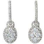 گوشواره الماس با برش برلیان مدل: ebf2014