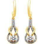 گوشواره الماس با تراش برلیان طرح گل (flower) مدل: ebf2017