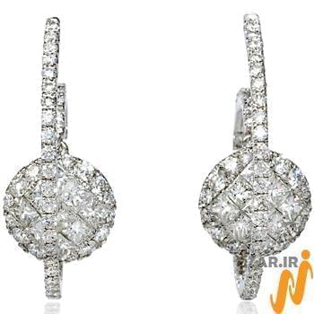 گوشواره الماس تراش برلیان و پرنس مدل: ebf2024