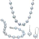 سرویس جواهر مروارید با طلای سفید مدل: sdf1067