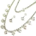 سرویس جواهر با نگین الماس تراش پرنس مدل:hsdf1128 