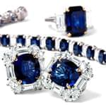 ddسرویس جواهر با نگین یاقوت و الماس تراش برلیان و باگت مدل: hsdf1150 