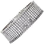 دستبند جواهر الماس تراش برلیان و تراش پرنس مدل: bdf1152