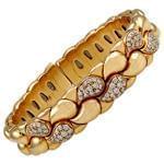 دستبند جواهر الماس تراش برلیان با طلای زرد مدل: bdf1159