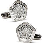 دکمه سر دست جواهر با نگین الماس تراش پرنس مدل: cdm1092