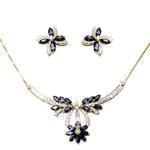 سرویس عروس جواهر با نگین یاقوت و الماس تراش باگت و برلیان مدل: bset2112