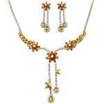 سرویس عروس جواهر با نگین سیترین و الماس تراش برلیان مدل: bset2114