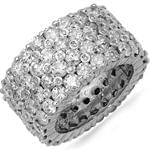 حلقه مردانه طلا سفید با نگین الماس تراش برلیان: مدل wrgm1277