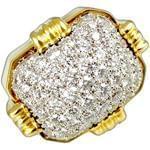 انگشتر طلا و جواهر با نگین الماس تراش برلیان: مدل rgm1320