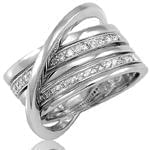 انگشتر طلای زنانه با نگین الماس تراش برلیان: مدل rgf1325