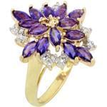 انگشتر جواهر آمتیس و الماس تراش برلیان: مدل rgf1326