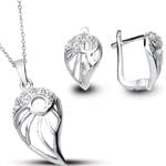 نیم ست آویز و گوشواره الماس تراش برلیان : مدل hdset2009