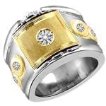 انگشتر طلا و جواهر با نگین الماس تراش برلیان: مدل rgm1323