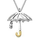 آویز کودکانه جواهر با نگین الماس تراش برلیان طرح چتر مدل: pgb2003