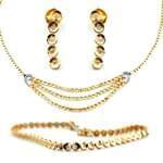 سرویس جواهر عروسی با نگین الماس تراش برلیان مدل: bset2128