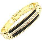 دستبند مردانه جواهر با نگین انیکس و الماس تراش برلیان مدل: bdm1055