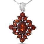 آویز جواهر با نگین گارنت مدل: npdf1200