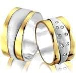 حلقه ست عروسی جواهر با نگین الماس تراش برلیان مدل: srd1230