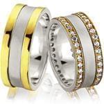 حلقه ست عروسی جواهر با نگین الماس تراش برلیان مدل: srd1232