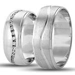 حلقه ست عروسی جواهر با نگین الماس تراش برلیان مدل: srd1233