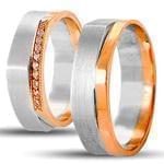 حلقه ست عروسی جواهر با نگین الماس تراش برلیان مدل: srd1235