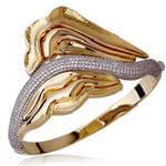 انگشتر الماس زنانه با طلای زرد و سفید مدل: ring20240 